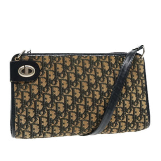 Christian Dior Vintage Trotter Shoulder Bag Canvas