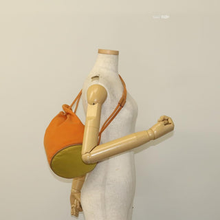 Hermes Polochon Mimile Drawstring Backpal Canvas