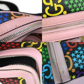 Gucci Zip Pocket Backpack Psychedelic Print GG Coated Canvas