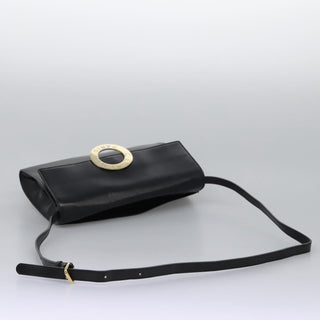 Celine Vintage Circle Logo Crossbody Bag Leather