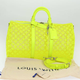 Louis Vuitton Keepall Bandouliere Bag Monogram See Through Mesh