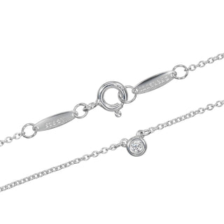 Tiffany & Co. Elsa Peretti Diamonds By The Yard Necklace Sterling silver with Diamond