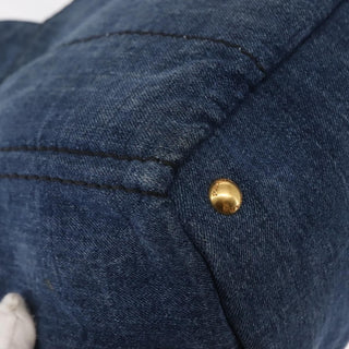 Prada Canapa Convertible Tote Denim