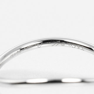 Tiffany & Co. Elsa Peretti Wave Single-Row Ring 950 Platinum