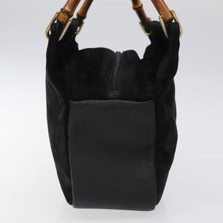 Gucci Bamboo Handle Tote Suede