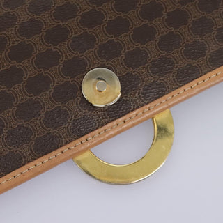 Celine Vintage Macadam Shoulder Bag Canvas