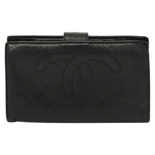 Chanel Vintage CC Bifold Wallet Leather