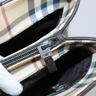 Burberry Top Handle Tote Haymarket Coated Canvas