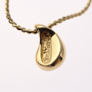 Christian Dior CD Pendant Necklace Metal and Crystals