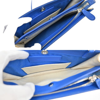 Balenciaga Navy Pochette Canvas and Leather