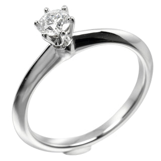 Tiffany & Co. Tiffany Setting Solitaire Ring Platinum with RBC Diamond F/VS1