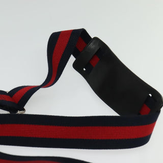 Gucci Web Strap Front Zip Messenger Bag GG Coated Canvas