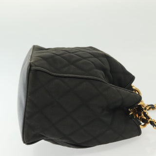 Chanel Vintage Drawstring Chain Bucket Bag Quilted Canvas
