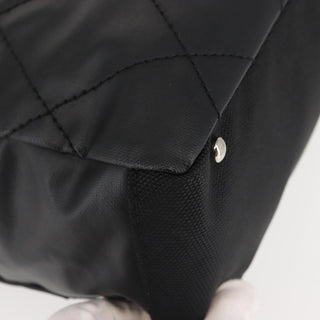 Chanel Biarritz Tote Quilted Coated Canvas