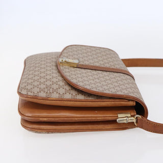 Celine Vintage Macadam Shoulder Bag Canvas and Leather