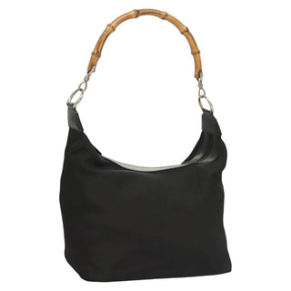 Gucci Vintage Bamboo Shoulder Bag Nylon