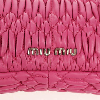 Miu Miu Crystal Clutch Matelasse Leather