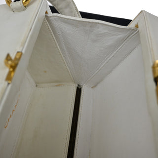 Chanel CC Logo Chain Handbag Canvas and Leather