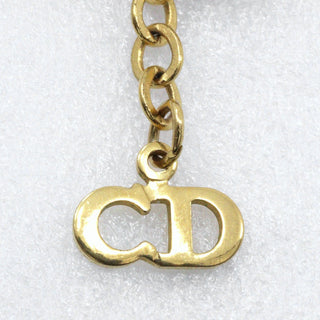 Christian Dior CD Logo necklace Gold-plat and Faux Perle
