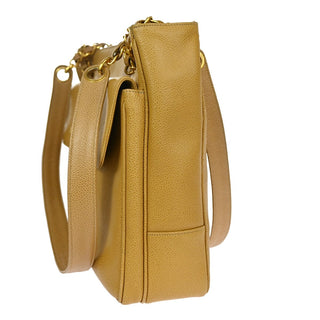 Chanel Vintage CC Front Pocket shoulder Bag Calfskin Leather
