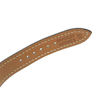 Hermes Tandem Quartz Watch Stainless Steel with leather