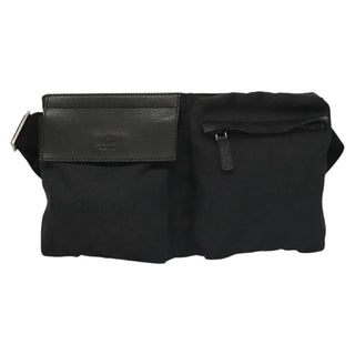 Gucci Vintage Double Belt Bag GG Denim