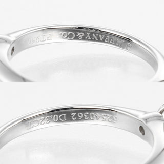 Tiffany & Co. Novo Solitaire Ring Platinum with Diamonds and Cushion Cut I/VS2 Diamond