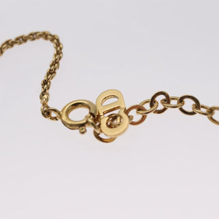 Christian Dior CD Pendant Necklace Metal and Crystals