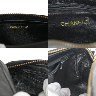 Chanel Vintage Diamond CC Barrel Bag Quilted Leather