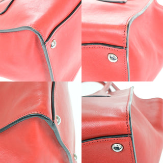 Prada Tassel Twin Pocket Tote City Calf