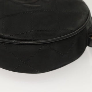 Chanel Vintage Round Tassel Crossbody Bag Quilted Satin