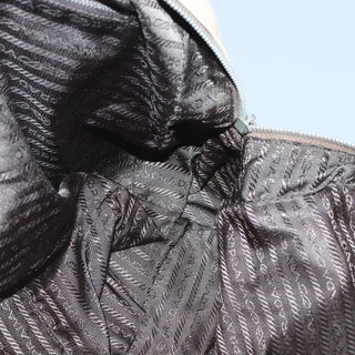 Prada Bauletto Bag Canvas with Leather