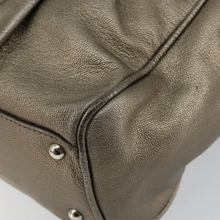 Salvatore Ferragamo Gancini Buckle Shoulder Bag Leather