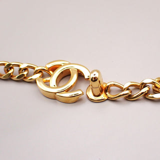 Chanel Vintage Turnlock Reissue Chain Necklace Metal