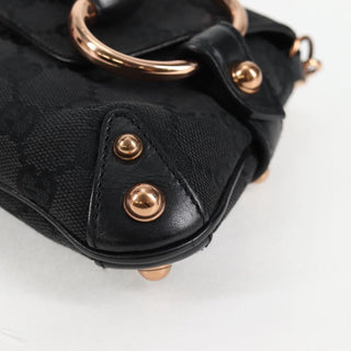 Gucci Horsebit Chain Clutch GG Canvas with Leather