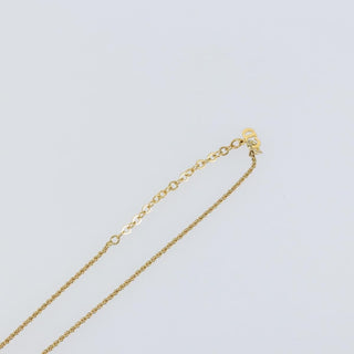 Christian Dior CD Pendant Necklace Metal