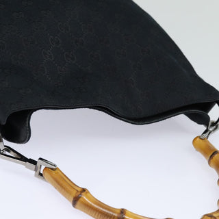 Gucci Vintage Bamboo Handle Tote Canvas