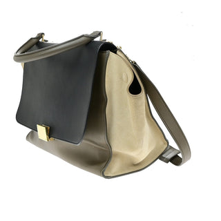 Celine Tricolor Trapeze Bag Leather