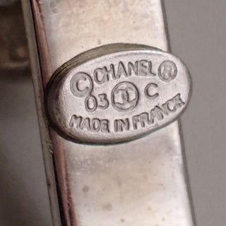 Chanel CC Logo Mirror Bangle Bracelet Metal and Plastic