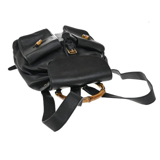 Gucci Vintage Bamboo Backpack Leather
