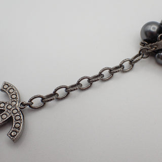 Chanel CC Charm Bracelet Faux Pearls and Metal