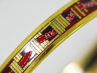 Hermes Enamel Bracelet Metal and enamel