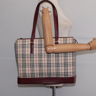 Burberry Nova Check Tote canvas check pattern
