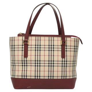 Burberry Nova Check Tote canvas check pattern