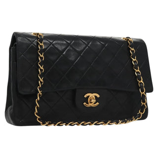 Chanel Vintage Classic Double Flap Bag Quilted Lambskin