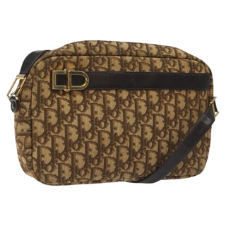 Christian Dior Vintage Trotter Shoulder Bag Canvas