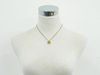 Chanel Vintage CC Pendant Metal with Faux Pearls
