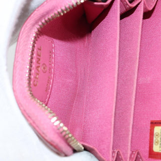 Chanel So Black CC Zip Coin Purse Quilted Lambskin