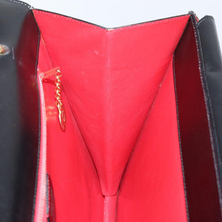 Celine Vintage Top Handle Bag Glazed Leather