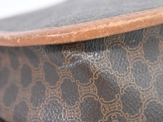 Celine Vintage Macadam Shoulder Bag Canvas